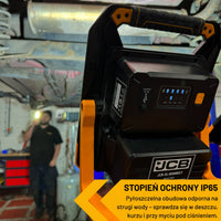Lampa budowlana na statywie JCB 6500 lm – profesjonalne lampy budowlane