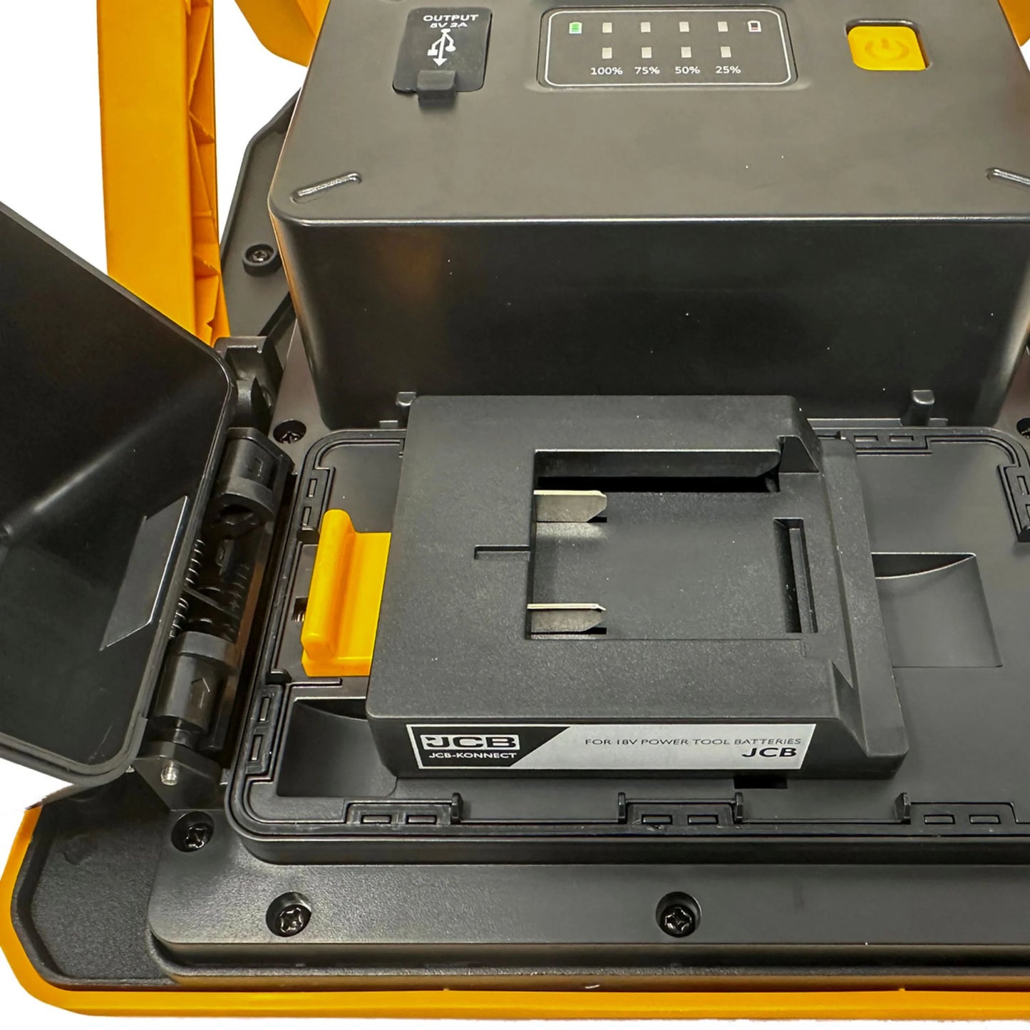 Profesjonalne lampy budowlane JCB 6500 lm – lampa budowlana LED akumulatorowa