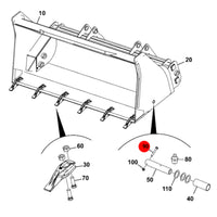 JCB Śruba M10X90 Mm Koparka Ładowarka Części Zamienne 1315/3419Z Oryginał
