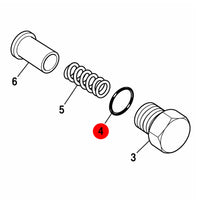 JCB Oring Węża 3/4Bsp Koparka Ładowarka Części Zamienne 2301/0015 Oryginał
