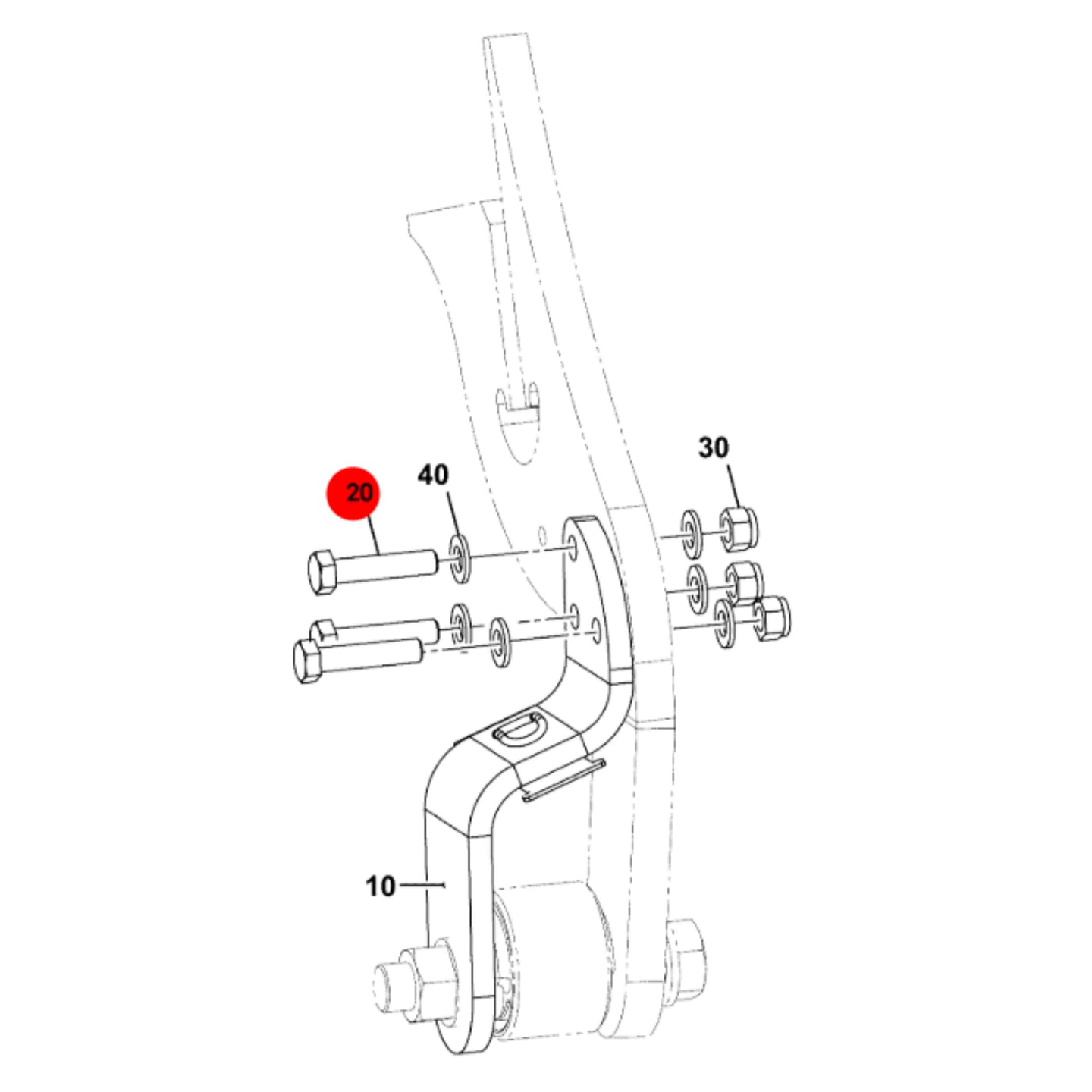 JCB Śruba Koparka Ładowarka Części 1315/3514Z Oryginał