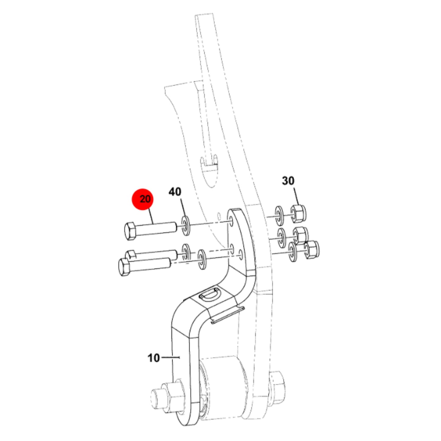JCB Śruba Koparka Ładowarka Części 1315/3514Z Oryginał