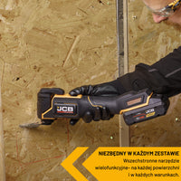 Narzędzie wielofunkcyjne multitool JCB 18V – oscylacyjne do cięcia i szlifowania