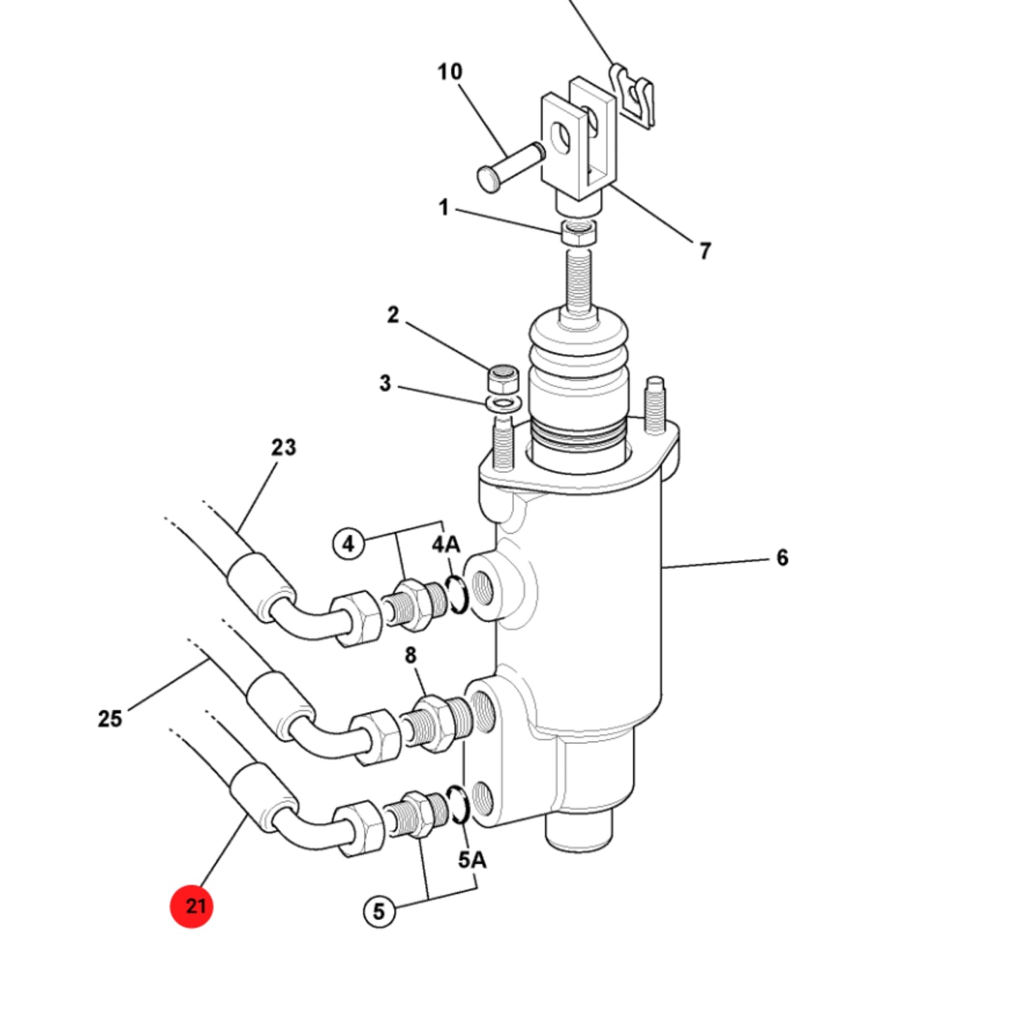 JCB Wąż Hydr. 3/8"Bspx1500 Hydrauliczny Koparka 629/80127 Oryginał