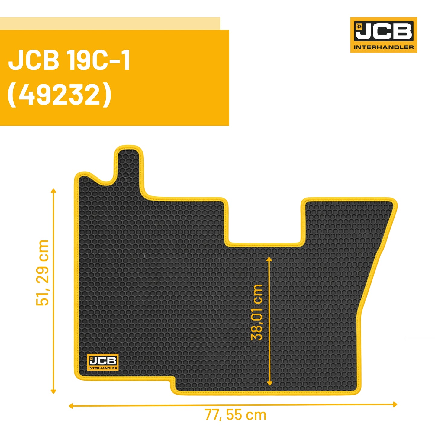 Dywanik eva 3d minikoparka 19c 1 – oryginalna część JCB | Interhandler Białystok