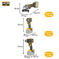 Zestaw elektronarzędzia JCB 18PKIT-7 – zestaw elektronarzędzi akumulatorowych