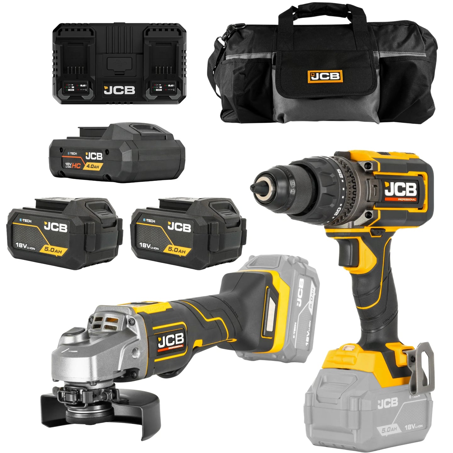 Wiertarko wkrętarka JCB 160Nm – wiertarka udarowa