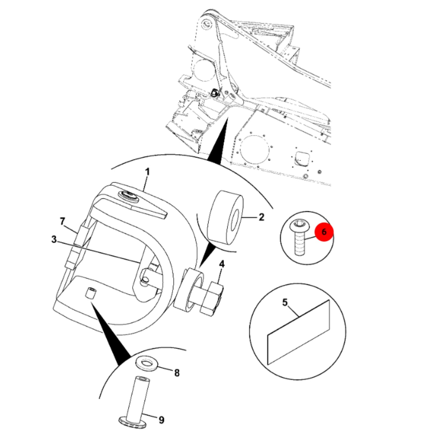 JCB Śruba Koparka Ładowarka Części 826/01616 Oryginał