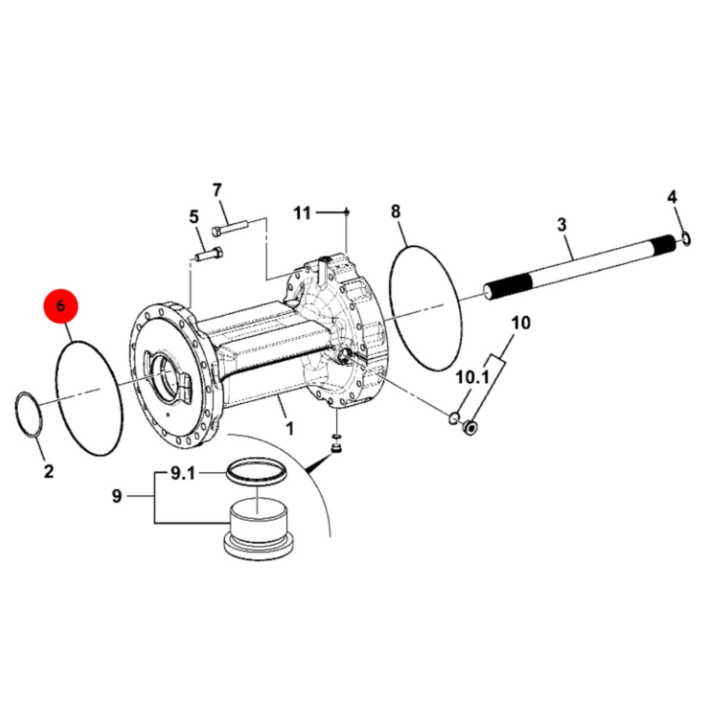 JCB Oring Uszczelka Silnik Koparka 333/C6070 Oryginał