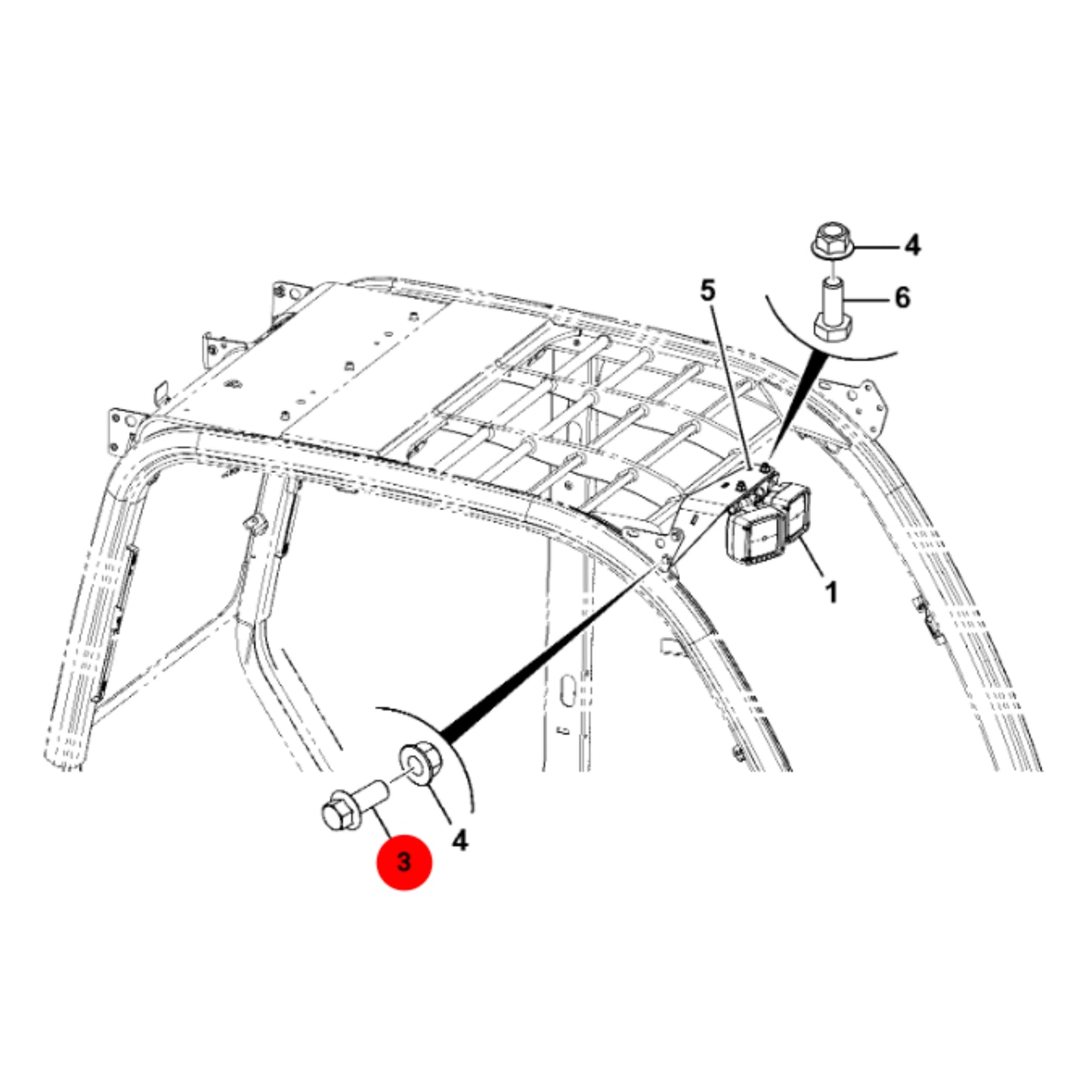 JCB Śruba Koparka Ładowarka Części 1317/3407D Oryginał