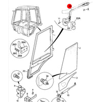 JCB Linka Zamka Sterowanie Koparka Ładowarka 123/06652 Oryginał