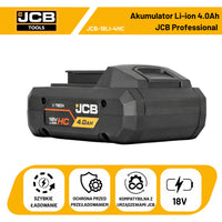 Akumulator JCB 18V Li-Ion 18V 4.0 Ah – do elektronarzędzi akumulatorowych