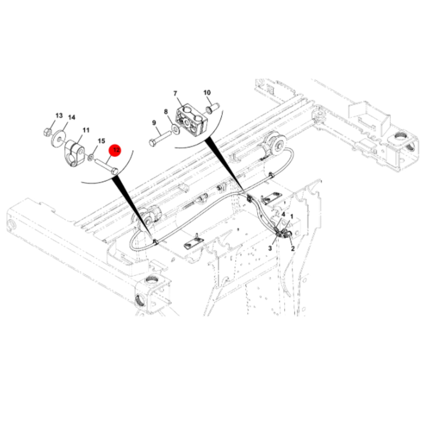 JCB Śruba M6X40 Koparka Ładowarka Części 1315/3210Z Oryginał