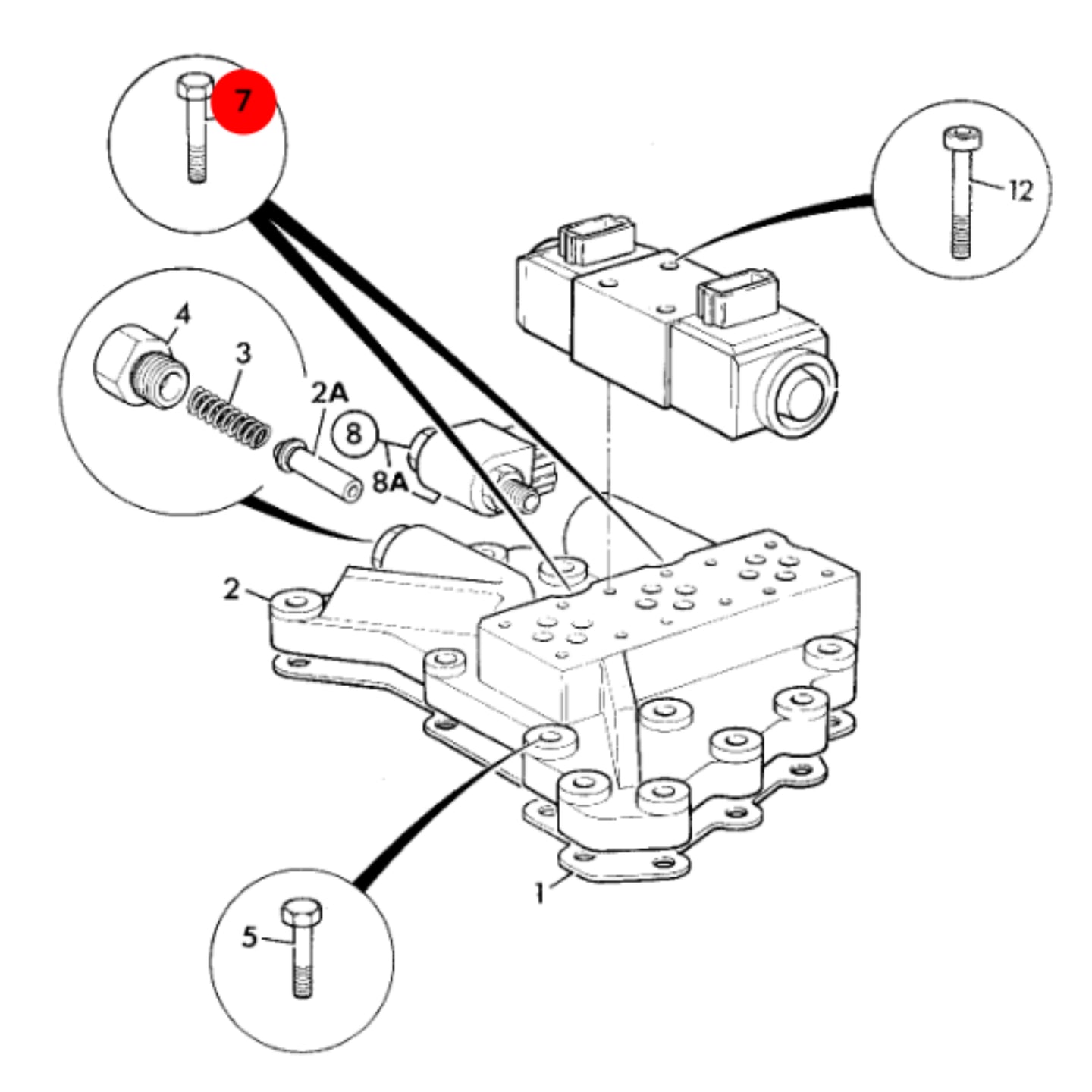 JCB Śruba Imbusowa M5 Koparka Ładowarka Części Zamienne 1391/3108Z Oryginał