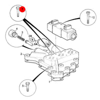 JCB Śruba Imbusowa M5 Koparka Ładowarka Części Zamienne 1391/3108Z Oryginał