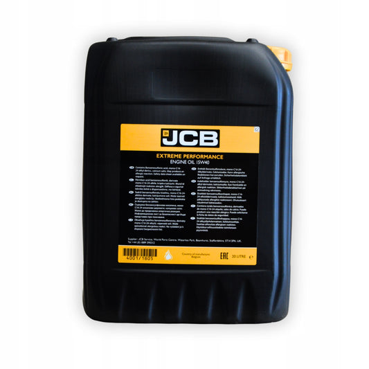 JCB Olej Silnikowy Ep 15W40 - 20 L Koparka Ładowarka 4001/1805E Oryginał
