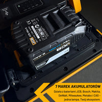 Lampa budowlana na statywie JCB 4500 lm – profesjonalne lampy budowlane