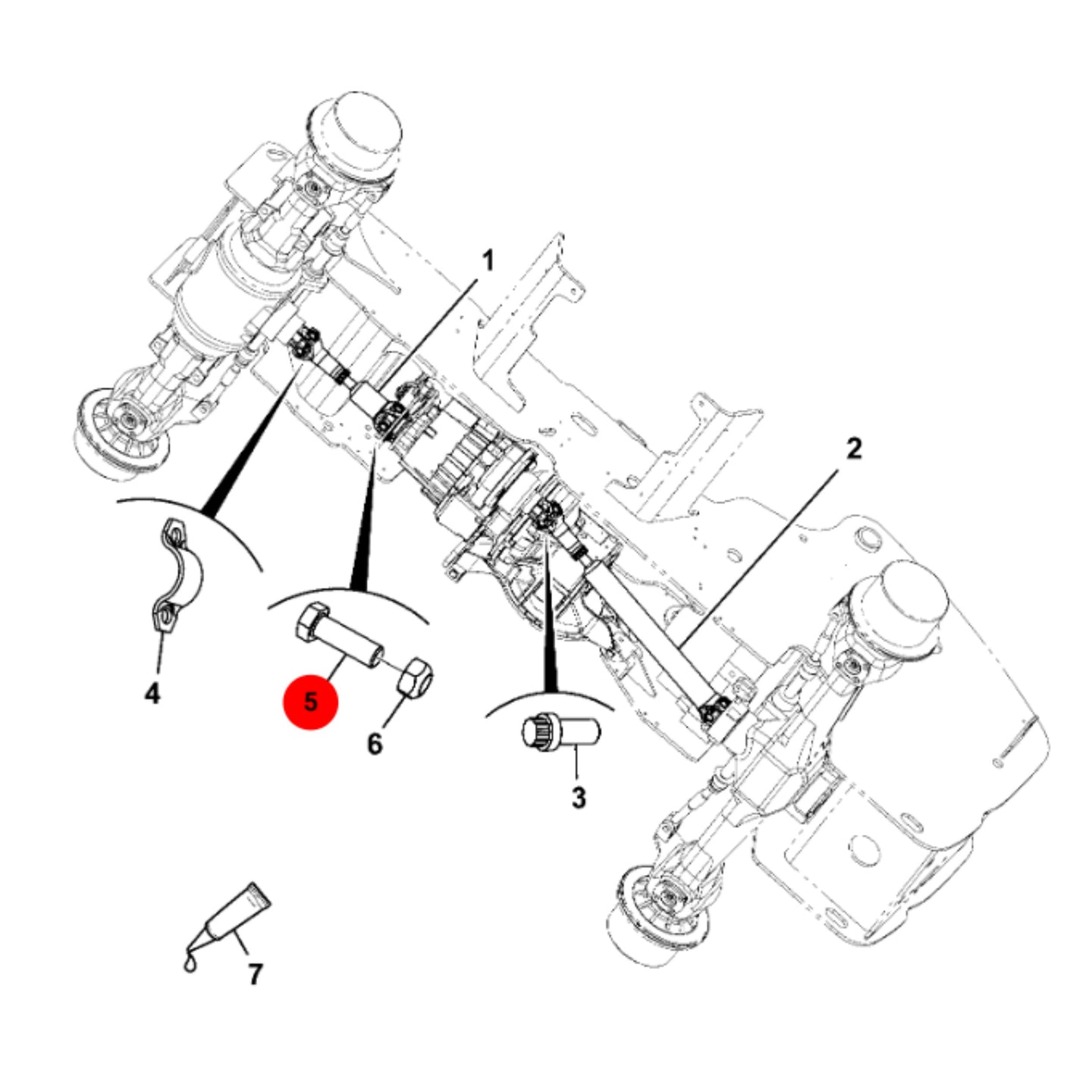 JCB Śruba Koparka Ładowarka Części 333/D7864 Oryginał
