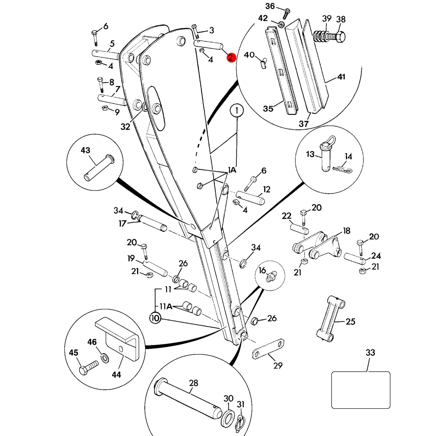 JCB Sworzeń Koparka Ładowarka 3CX 4CX 811/90583 Oryginał