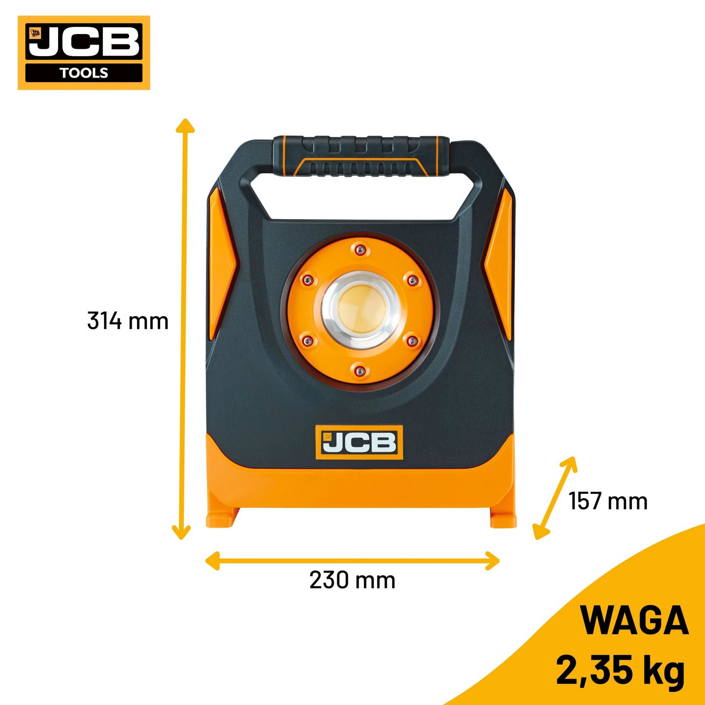 Lampy budowlane LED JCB 6500 lm – lampa ledowa budowlana