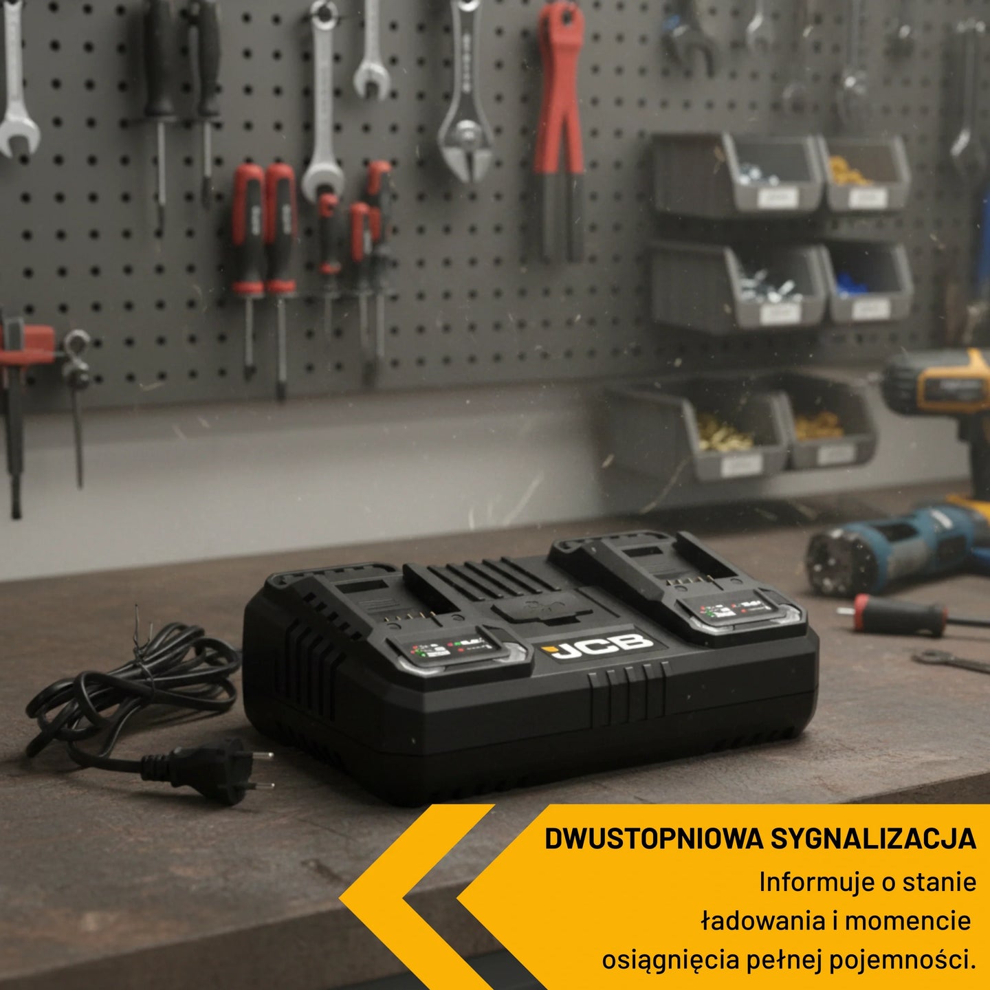 Szybka ładowarka 18V JCB 18DC-45 – ładowarka 18V 4a