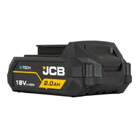akumulator JCB E-Tech 18V 2.0Ah czarny ujęcie z lewej w perspektywie
