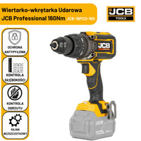Wiertarka udarowa JCB 18PCD-160 160 Nm – wiertarko wkrętarki