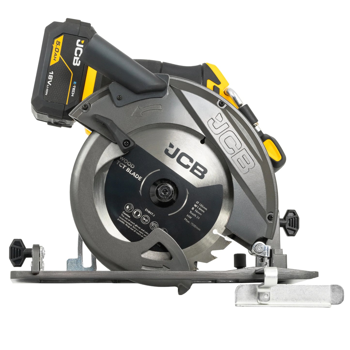 Piły elektryczne do drewna JCB 18PCS-185 185 mm – pilarka tarczowa akumulatorowa