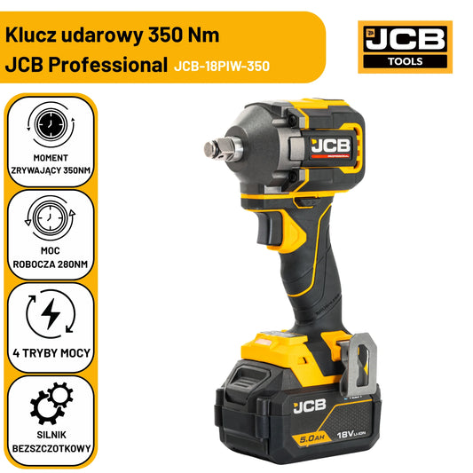 JCB Professional 18V klucz udarowy 1/2" 250 Nm (maks. 350 Nm)