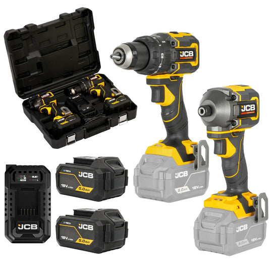 Wiertarko wkrętarka JCB 18PKIT-2 75Nm – wiertarka udarowa