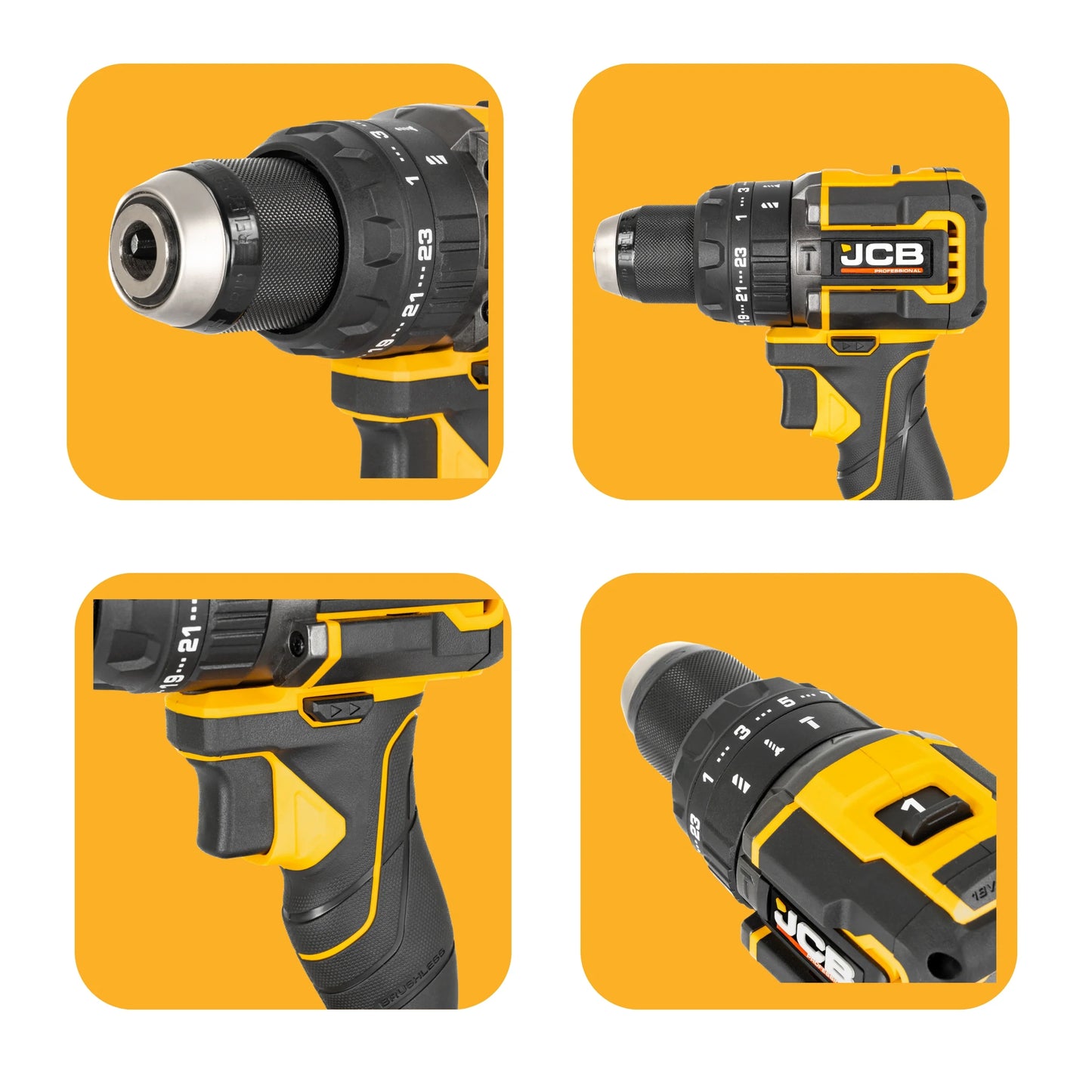 Wiertarka udarowa JCB 18PKIT-2 75Nm – wiertarko wkrętarki, widok produktu