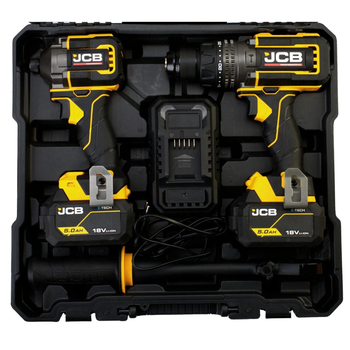 Wiertarko wkrętarka JCB 18PKIT-3 160Nm – wiertarka udarowa, widok produktu