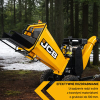Rębak spalinowy JCB CH75100PP24 5 KM – rozdrabniacz do gałęzi spalinowy