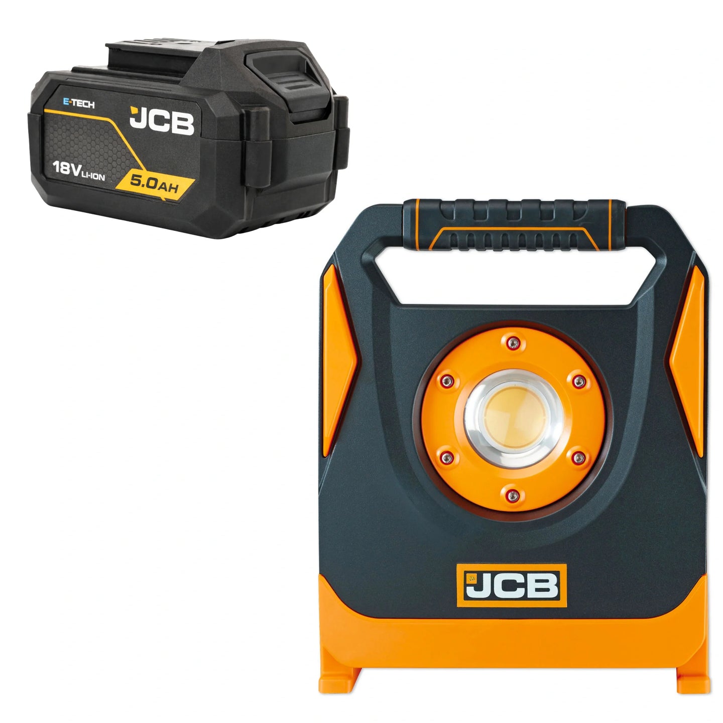 Lampa budowlana akumulatorowa JCB 4500 lm – lampy budowlane led, widok produktu