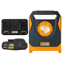 Lampy budowlane akumulatorowe JCB 6500 lm – lampa budowlana na statywie, widok produktu