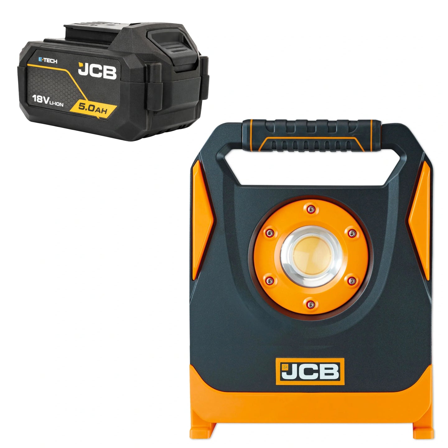 Lampa budowlana akumulatorowa JCB 6500 lm – lampy budowlane led, widok produktu