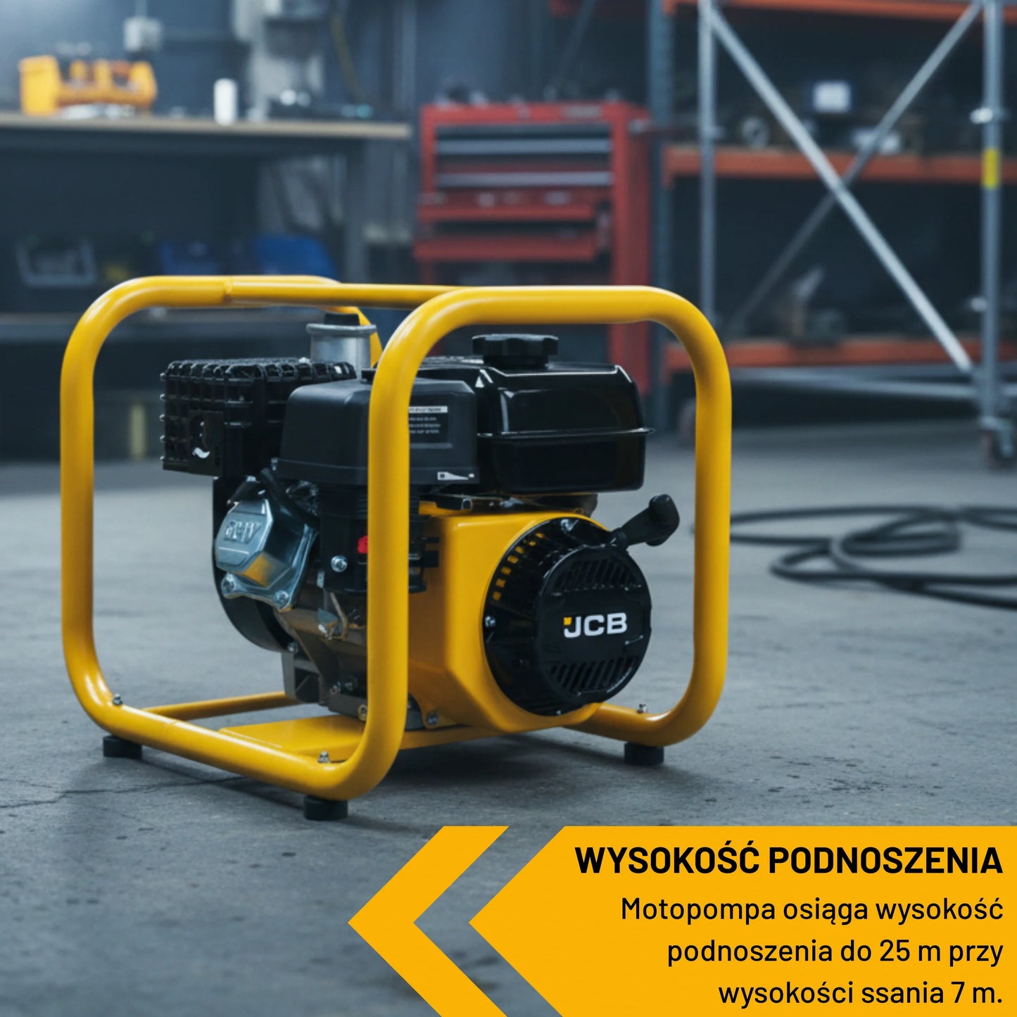 Pompa szlamowa elektryczna JCB WP80TP24 5 KM – motopompa spalinowa