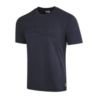 Koszulka robocza JCB T-shirt kolor granatowy z logo 3D, widok z przodu