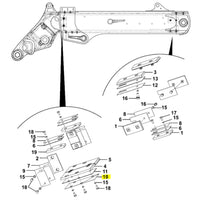 Podkładka 254 x 120 x 0 7mm koparka ładowarka 3CX – oryginalna część JCB | Interhandler Łódź