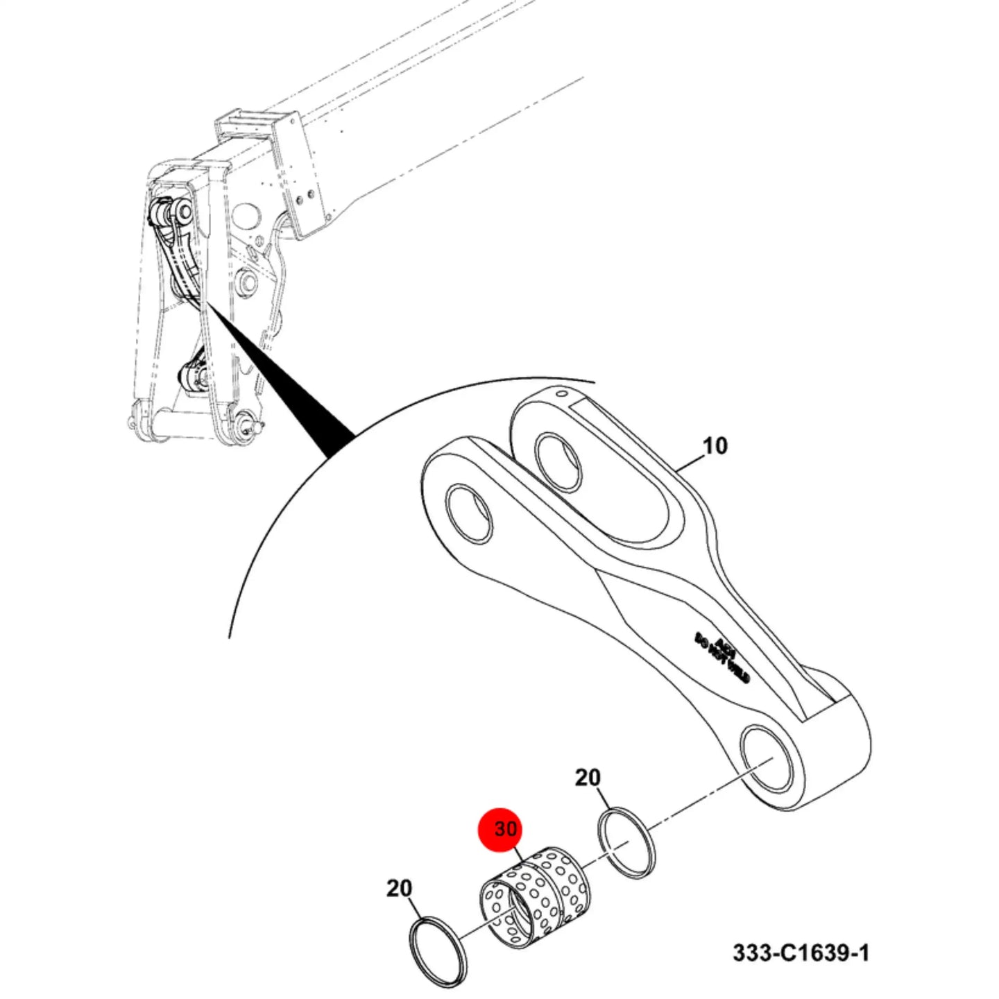 Łożysko 75x85x86 koparka ładowarka 3CX 4CX – oryginalna część JCB | Interhandler Łódź