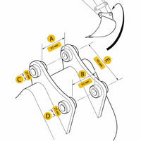 Łyżka robocza 60cm minikoparka – oryginalna część JCB | Interhandler Łódź