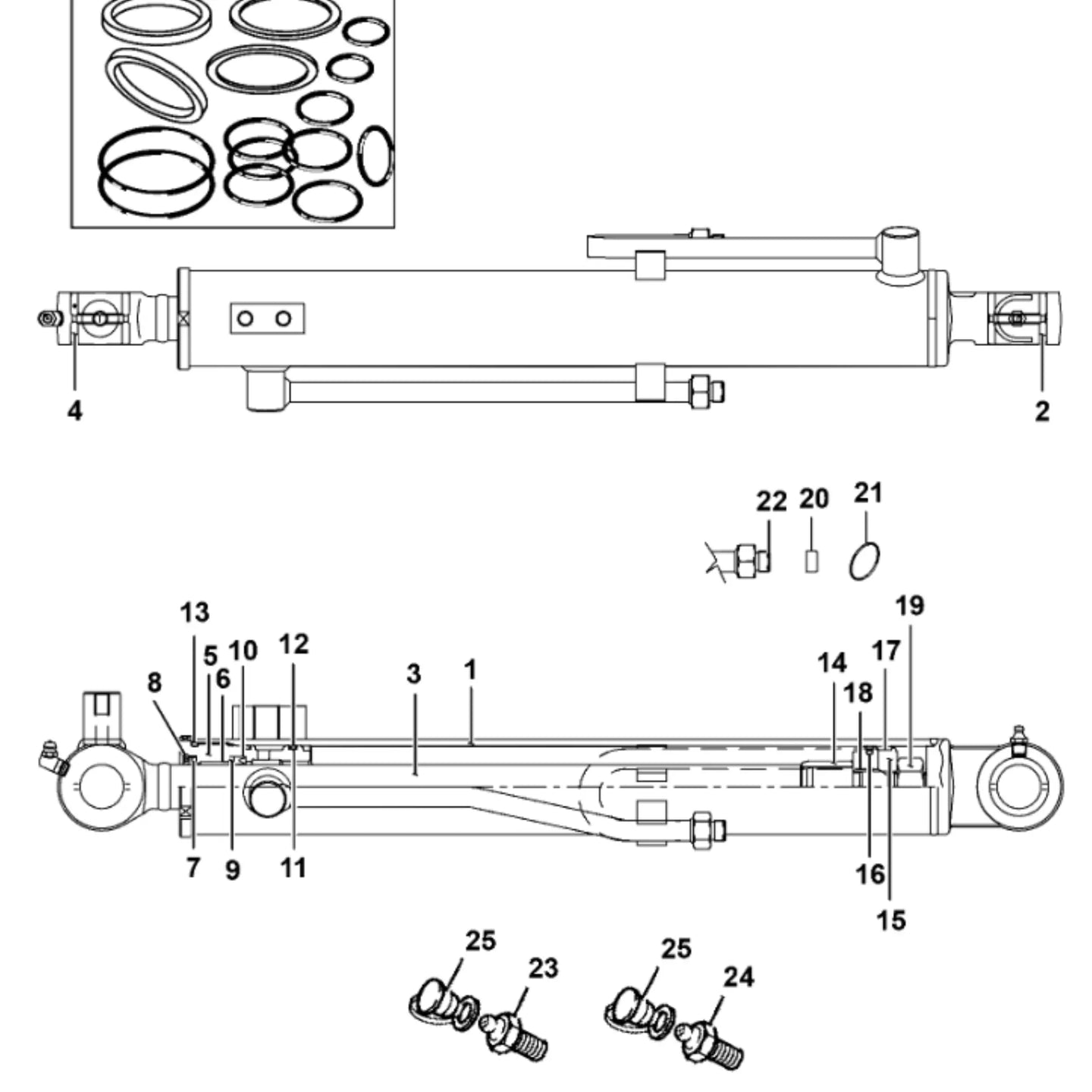 Zestaw uszczelek seal kit do hydrauliki hydrauliczny – oryginalna część JCB | Interhandler Lublin