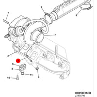 Szpilka mocująca kolektora wydechowego m8x75 mm – oryginalna część JCB | Interhandler Toruń