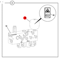 Accumulator koparka ładowarka 3CX 4CX – oryginalna część JCB | Interhandler Koszalin