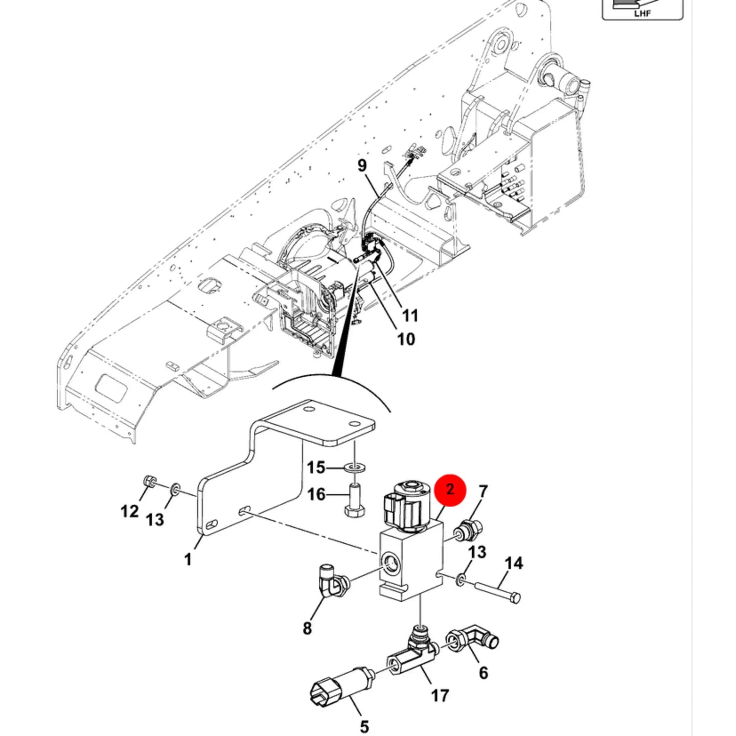 Zawór elektromagnetyczny koparka ładowarka 3CX 4CX – oryginalna część JCB | Interhandler Białystok