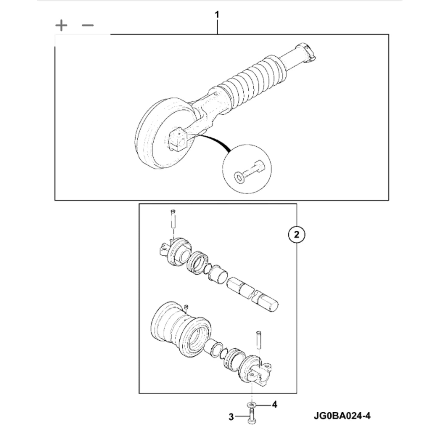 Śruba m18x130 koparka ładowarka części zamienne – oryginalna część JCB | Interhandler Łódź