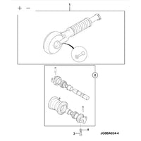 Śruba m18x130 koparka ładowarka części zamienne – oryginalna część JCB | Interhandler Łódź