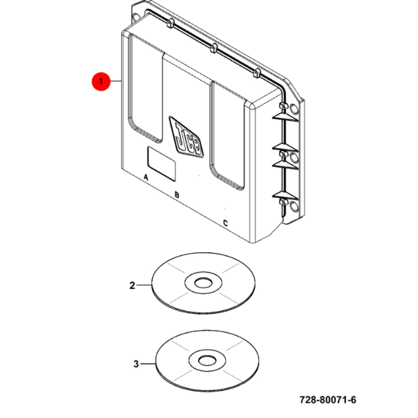 Modul ecu1 koparka ładowarka 3CX 4CX – oryginalna część JCB | Interhandler Brzeg