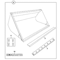Łyżka zbozowa 2 7m3 2450mm nowa q fit ładowarka – oryginalna część JCB | Interhandler Rzeszów