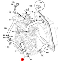 Wąż ukladu chlodzenia t3 mechanical hydrauliczny – oryginalna część JCB | Interhandler Brzeg